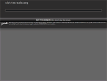 Tablet Screenshot of clothes-sale.org